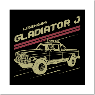 Jeep Gladiator J series Jeep car trailcat Posters and Art